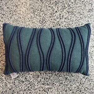 Elaine Smith Outdoor Ripple Deep Sea Outdoor Pillow